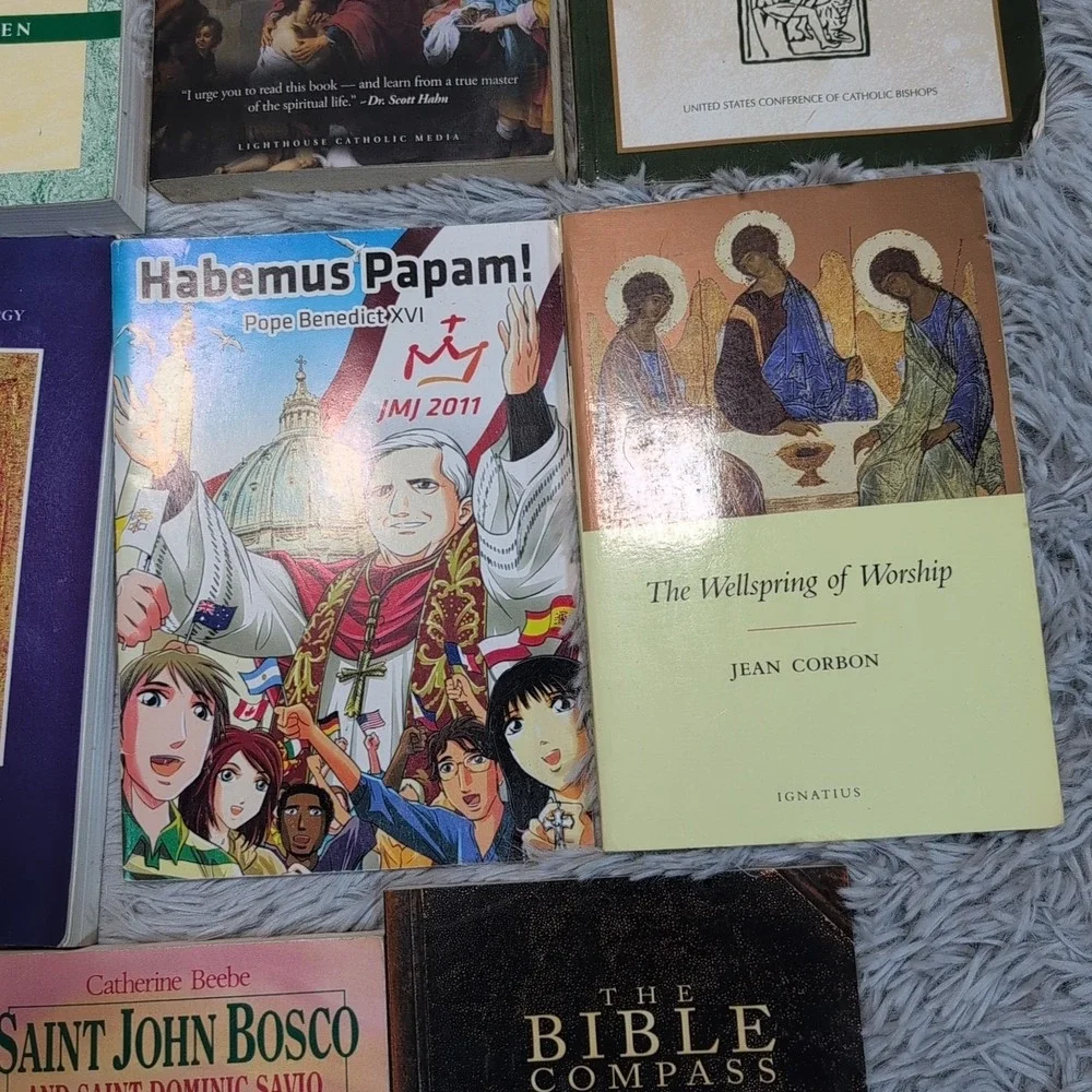 Lot of 16 Catholic Books Theology Prayer  Spirituality Diary Devotional Psalms‎